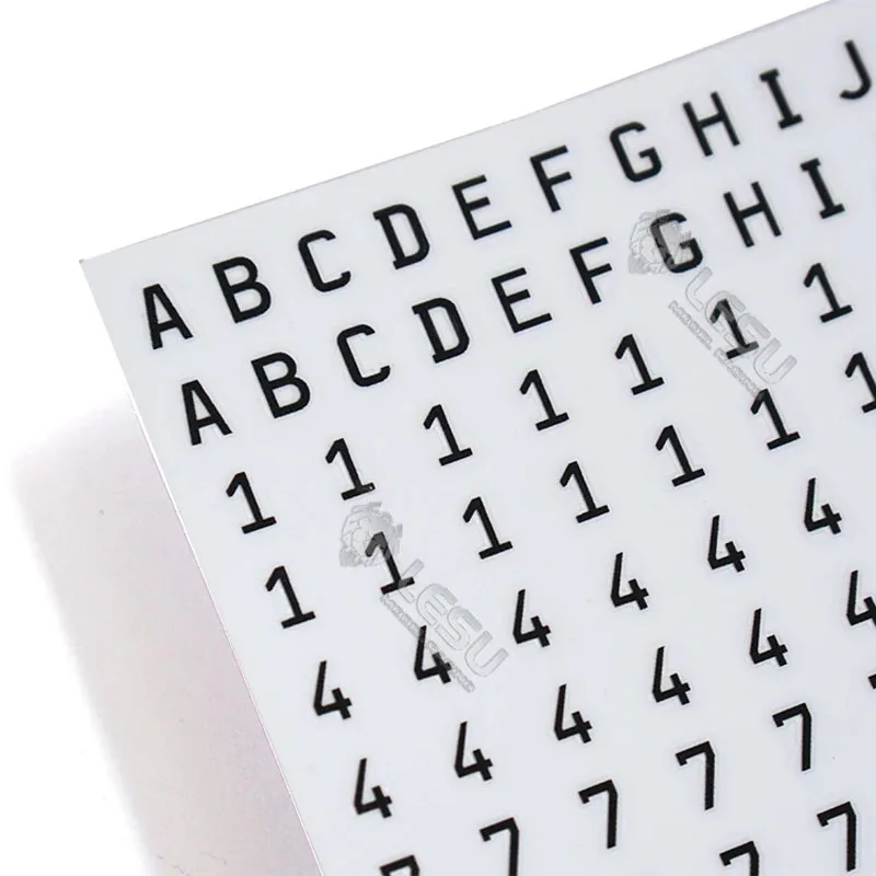 

1/14 Truck Model Toy Simulation EU License Plate Number Stickers Modified Car Decoration Crystal Stickers LESU