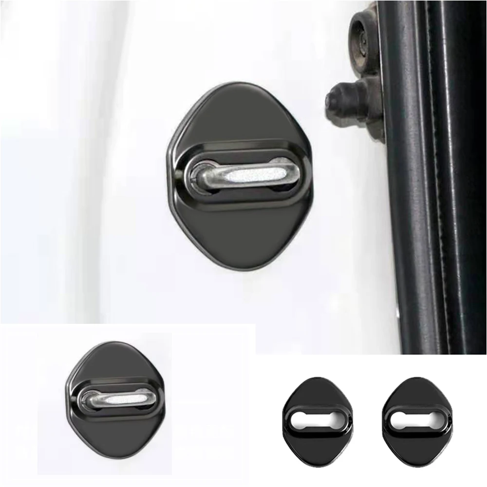 Stainless Steel Car Door Lock Protector Buckle Cover Fit for Suzuki Jimny 2019+