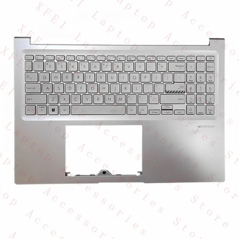

F Palmrest for ASUS Vivobook 16X M1603Q X1603Z Keyboard US Silver