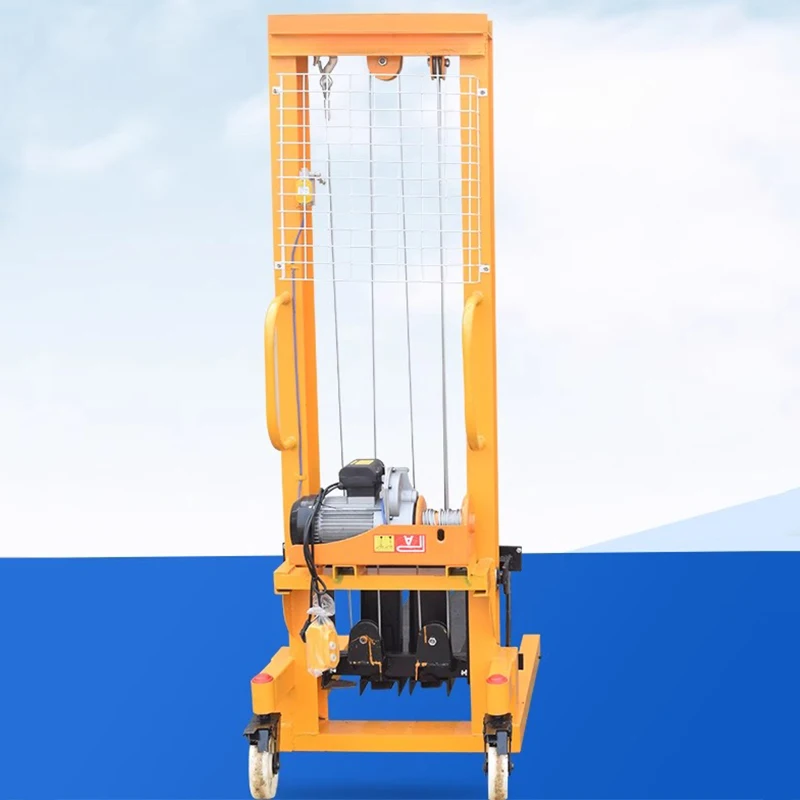 

Electric forklift 1T/2T loading and unloading stacker Lifting push 1.6M stacker 220V micro electric hoist