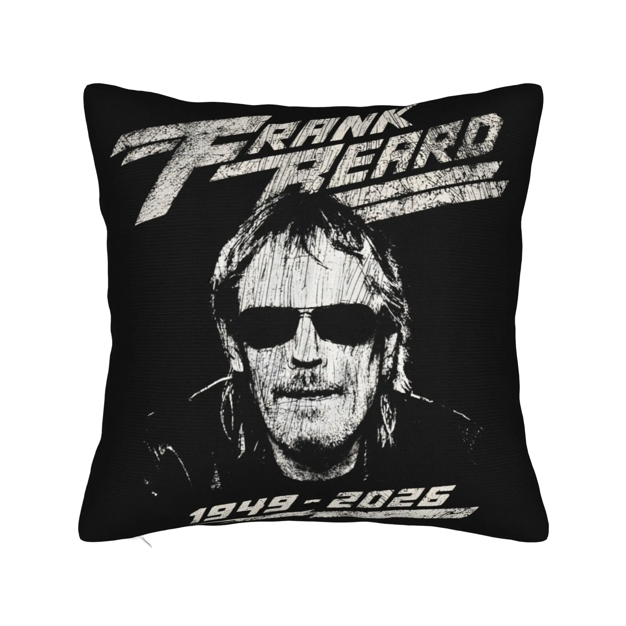 Decorative Pillowcases RIP Frank Beard Merchandise Seat  Pillow Case Cover Zippered Multiple Sizes
