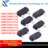 100PCS LMBT3904/3906/5401/5551/4401/4403/2222/2907ALT1G SOT-23 PNP NPN Transistor 40V 150V 160V 600mA 1AM 2A 2L G1 2X 2T 1P 2F