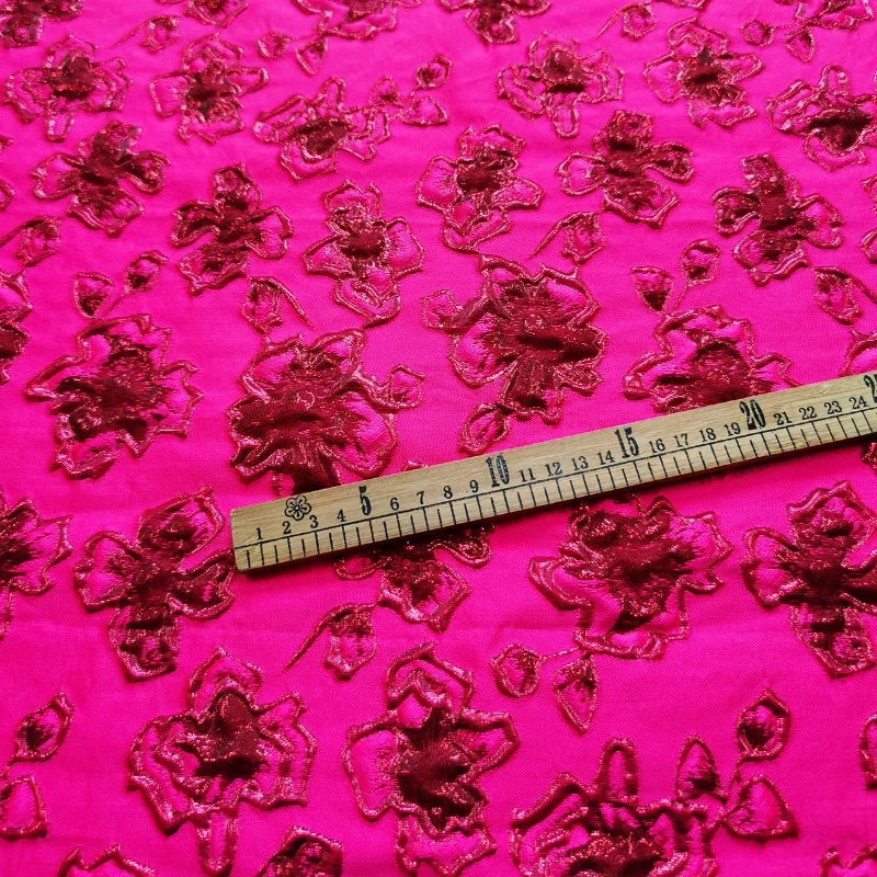 Imagem -04 - Tecido de Seda Dourada Jacquard Primavera Outono Saia Macia para Vestido Windbreaker Pano por Metro para Costura Poliéster Material de Náilon