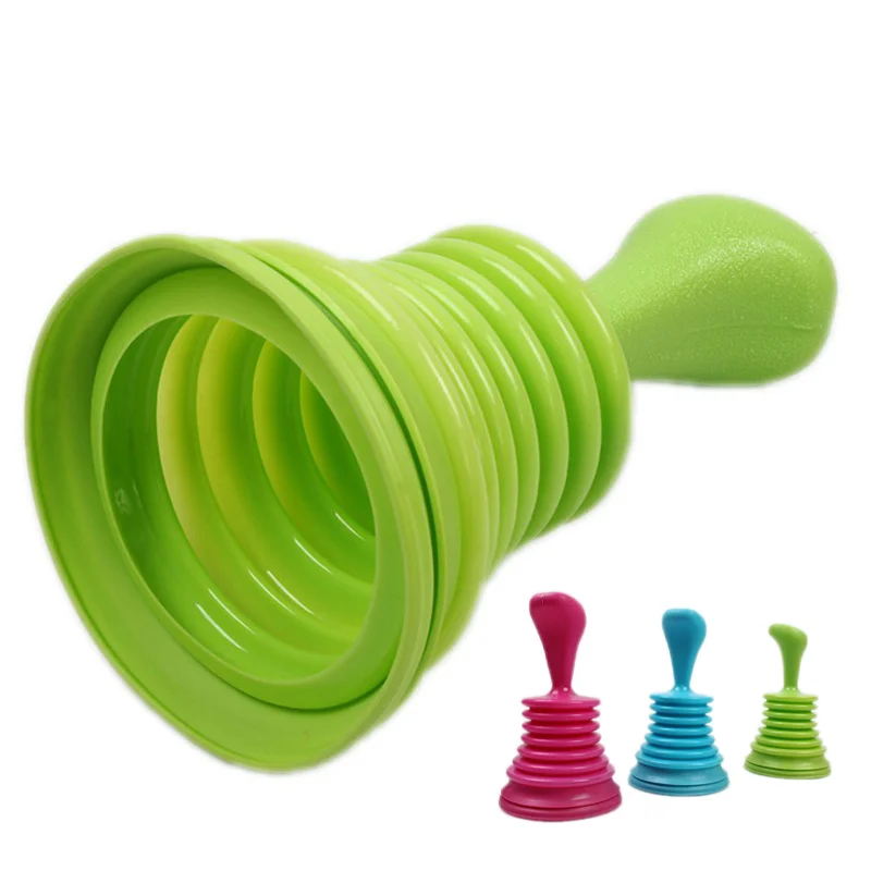 1 unidad de desatascador de tuberías con ventosa, herramienta de limpieza a presión para inodoros y desagües de fregaderos, potente desatascador de tuberías, accesorios