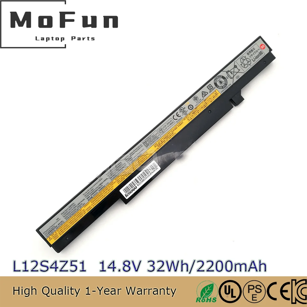

Оригинальный аккумулятор для ноутбука L12S4Y51 L12S4Z51 14,8 В 32 Втч для Lenovo IdeaPad K4350 K2450 K4450 M490S M490SA