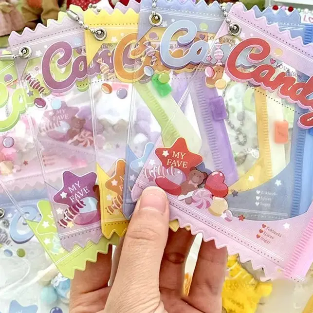 1PC Candy Bar Bag Badge Storage Case Pendant Protective Shell Card Doll Bag Pendant Keychain﻿