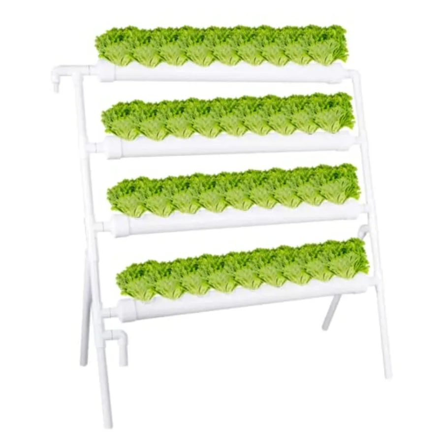 

Комплект для гидропонного выращивания на 36 растений: система из пищевых ПВХ-труб для овощей и фруктов