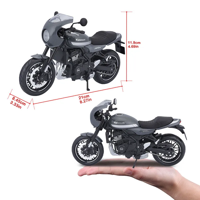 Maisto 1:12 Kawasaki Ninja Z900RS Cafe grey Motorcycle Classic Brand Authentic Licensed Die Casting Model Collectible Gift Toy