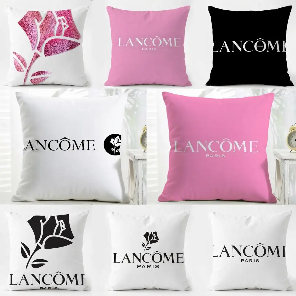 Funda de cojín L-Lancome elegante y bonita, funda de almohada de lino lavable, suave para decoración diaria de sofá, cama, hogar y habitación