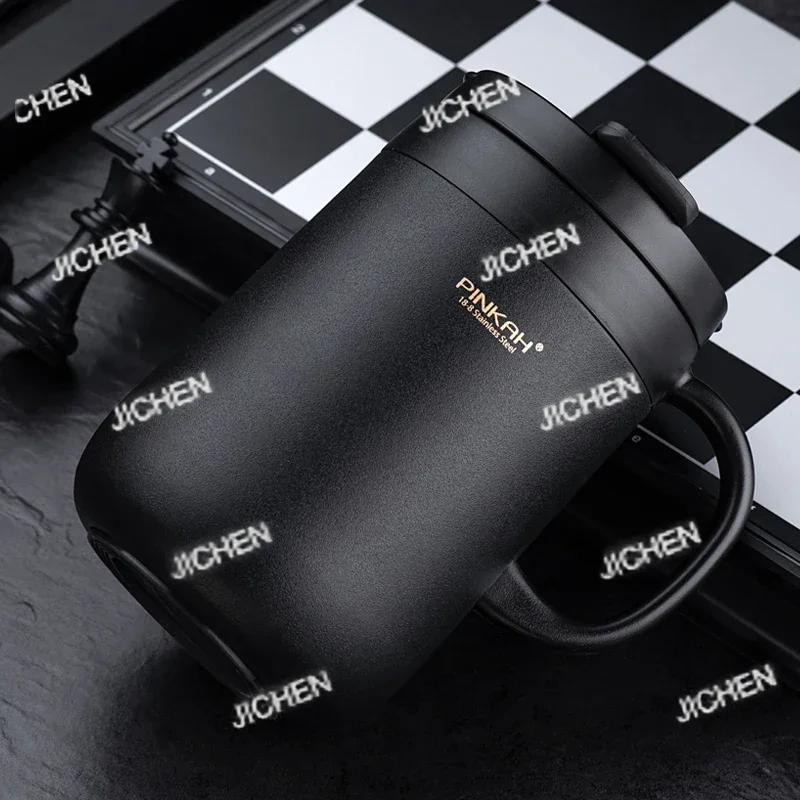 

JC Pinkah Coffee Thermo Mug 350ml 460ml Office Vacuum Flasks Home Thermos Cup with Handle Insulated Gift Mug Keeps Drinks Hot