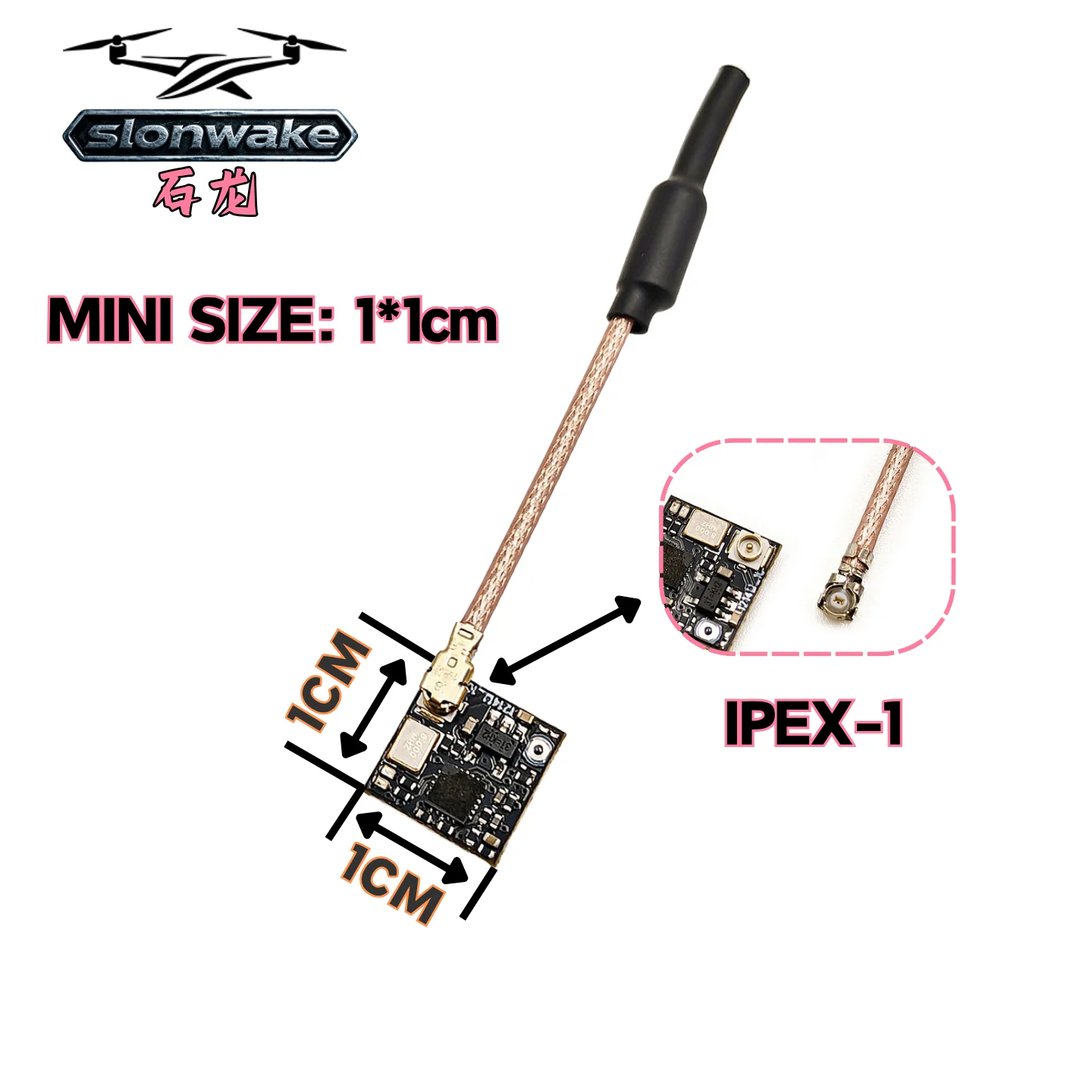 SLONWAKE 5.8GHz 48CH FPV mini VTX 25mW Image Video Transmitter 1S 25mW  RC FPV Drone Multicopter Quadcopter