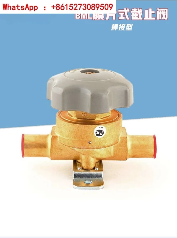 

Original BML6-15 refrigeration and air conditioning brass liquid diaphragm manual shut-off valve shut-off valve