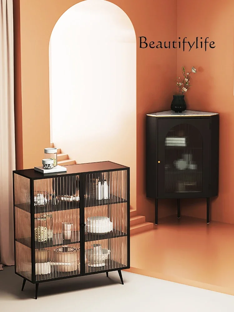 

Y Changhong Glass Sideboard Cabinet Nordic Living Room Modern Minimalist Tea Cabinet