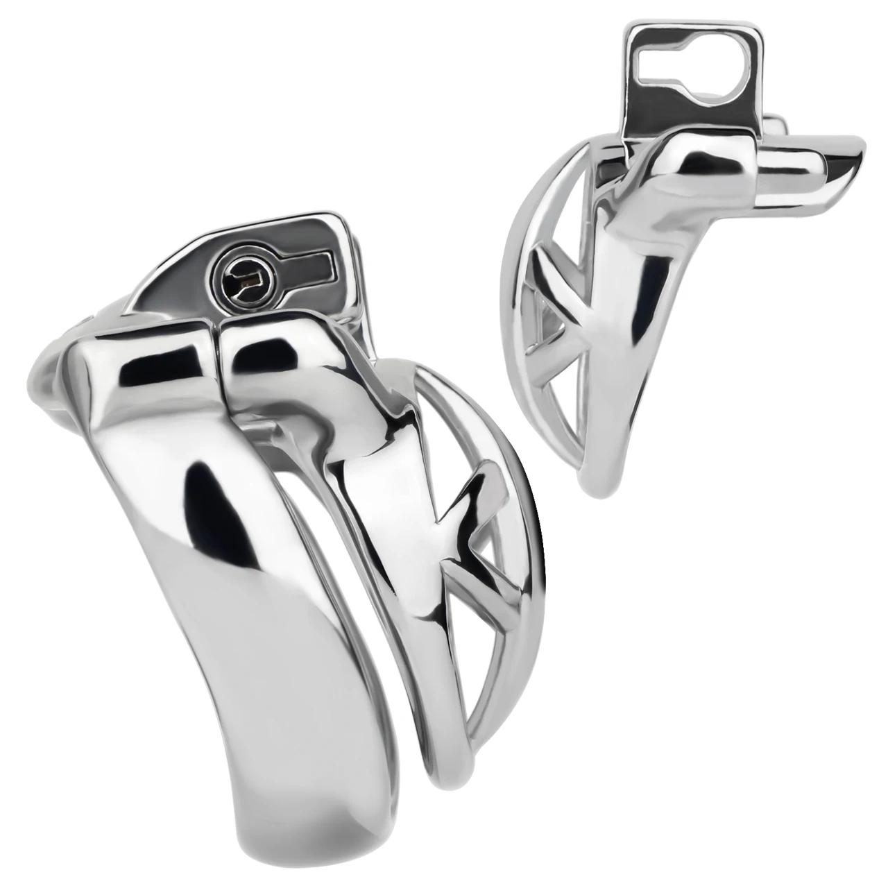 FRRK Breathable Heavy Stainless Steel Chastity Cage For Men With Penis Ring Adult Restraint Device Anti-Cheating Fetish Toys 18+ 3