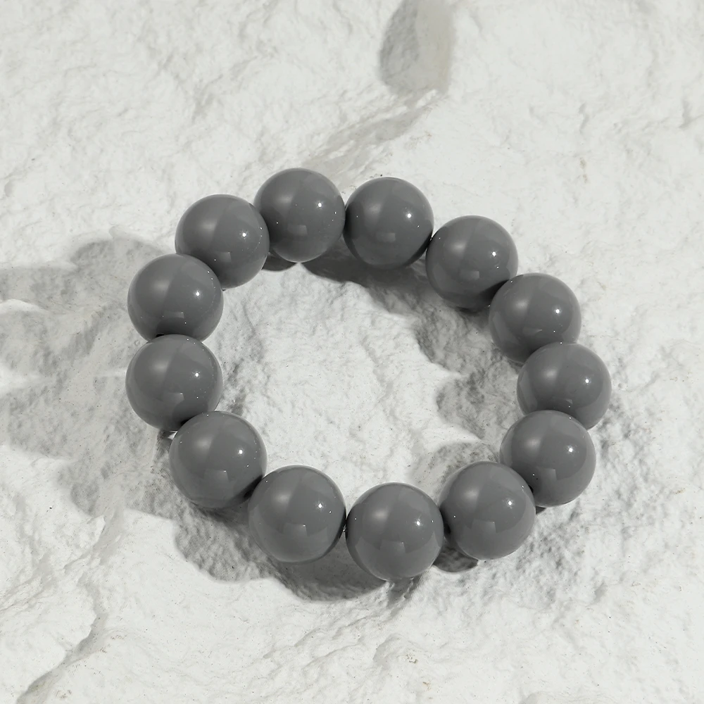 Böhmischer Trend, Acryl, bunte runde Perlen, Damen-Handarmbänder, Boho-Harz, stapelbare Perlen, dehnbares Armband, 2025, Schmuck, Geschenk – Detail 13