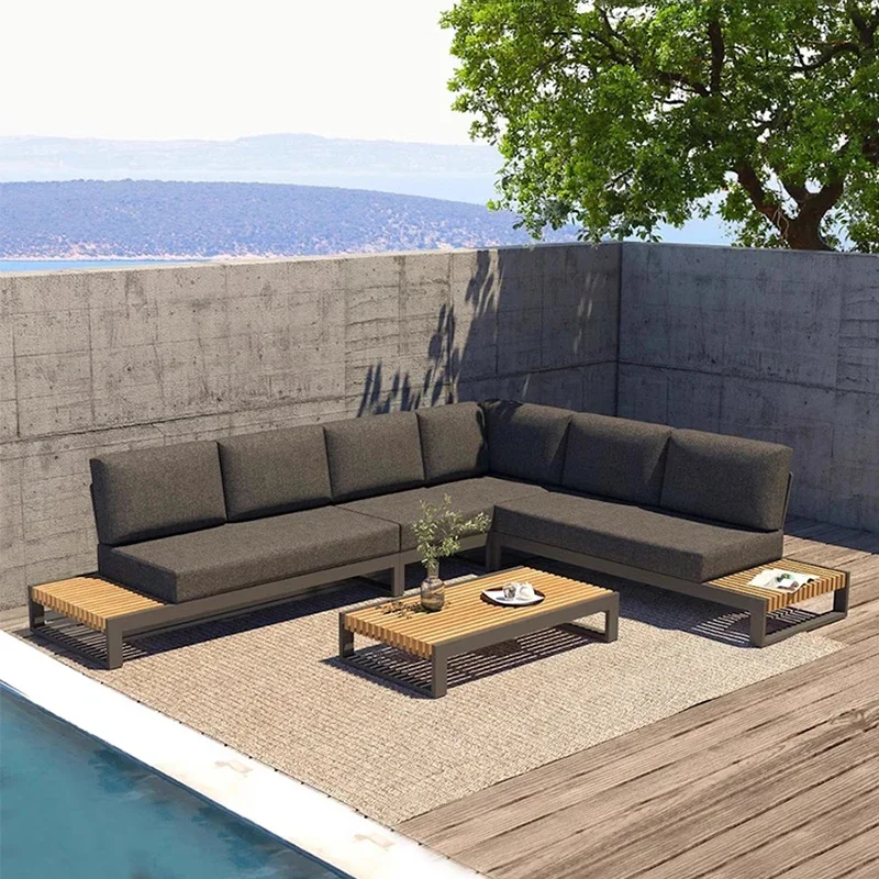 

Best Selling Modern Style Aluminium Garden Sofas Rattan Waterproof Set Outdoor Furniture for Patio Hotel Use