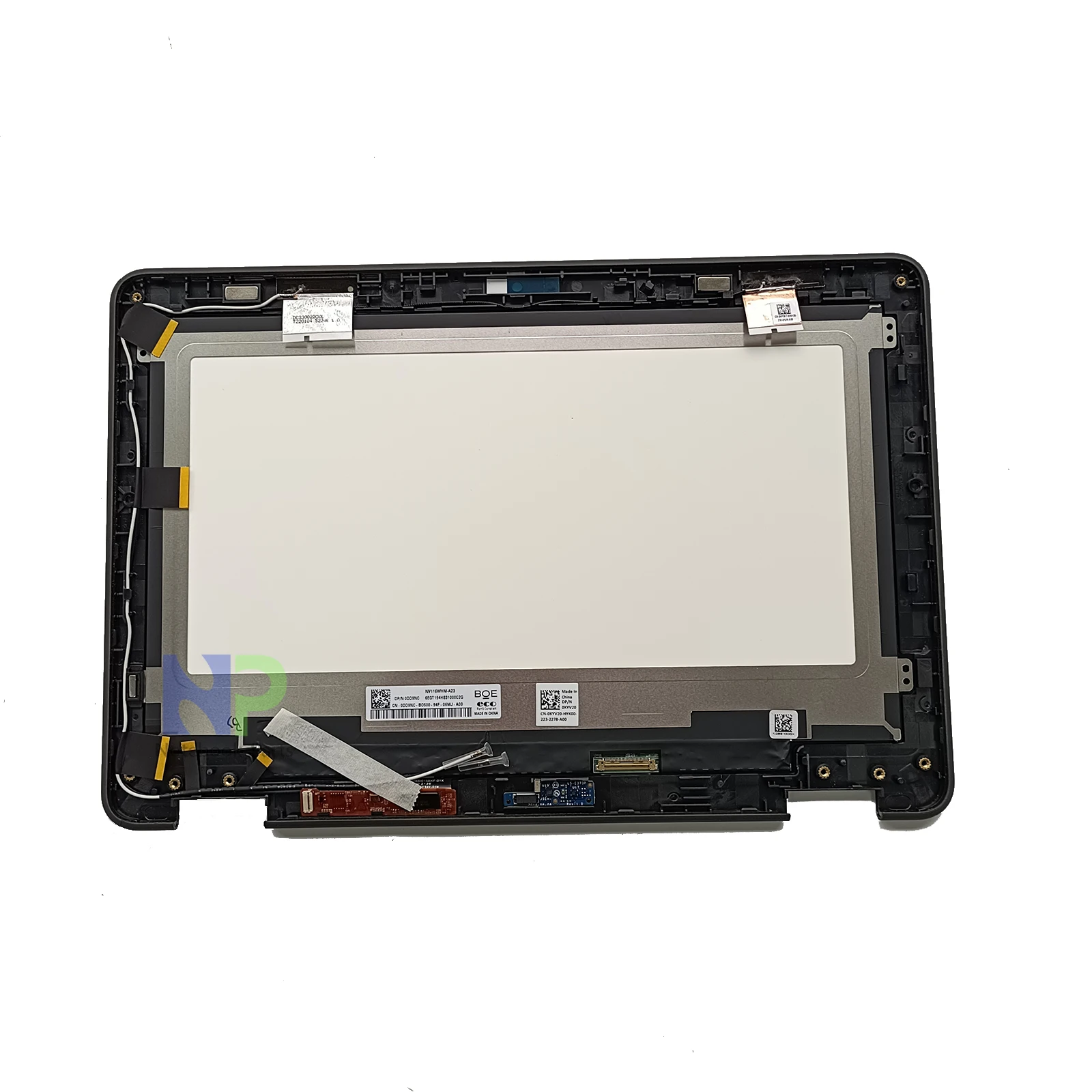 Assemblage de Hébergements eur d'écran tactile LCD avec lunette, carte G-Sensor, noir, Dell Latitude 11 3190, 11.6 pouces, nouveau, KYV20, 0KYV20