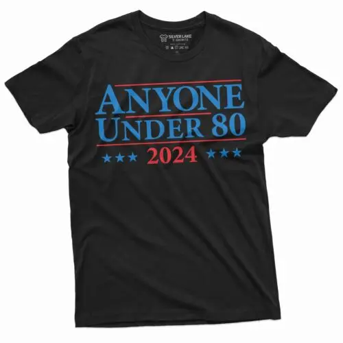 Men's political shirt 2024 election tee shirt anyone under 80 US elections tee