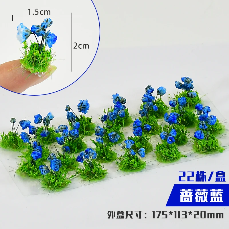 Simulation Miniature Flower Cluster Model Diy Plant Materials Building Sand Table/Garden/HO Railway Scene Layout Diorama Kits