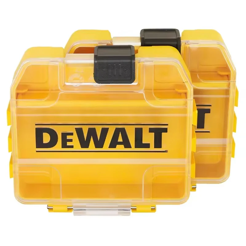 DEWALT Yellow Black Mini Storage Box Authentic Original Drill Bit Box High Hardness Stackable Plastic Hard Shell Case Hand Tools