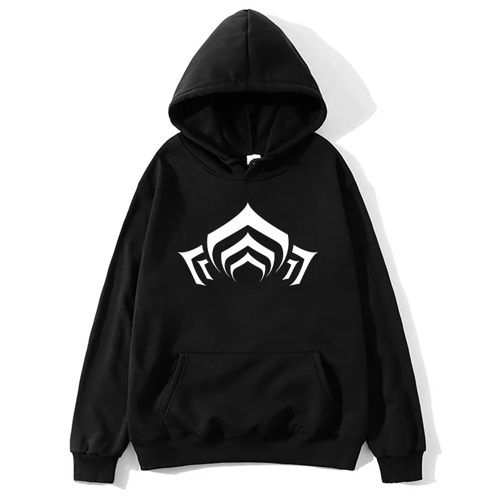 

Мужская толстовка с логотипом Warframe, осенний повседневный спортивный костюм с длинными рукавами, унисекс, женская и мужская уличная толстовка, популярные пуловеры