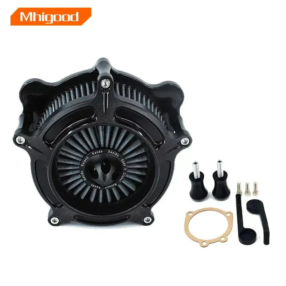 

Motorcycle Air Cleaner Black Intake Filter For Harley Sportster XL 883 1200 Dyna V-Rod Softail Fat Boy Touring Ultra FLHR FLHX
