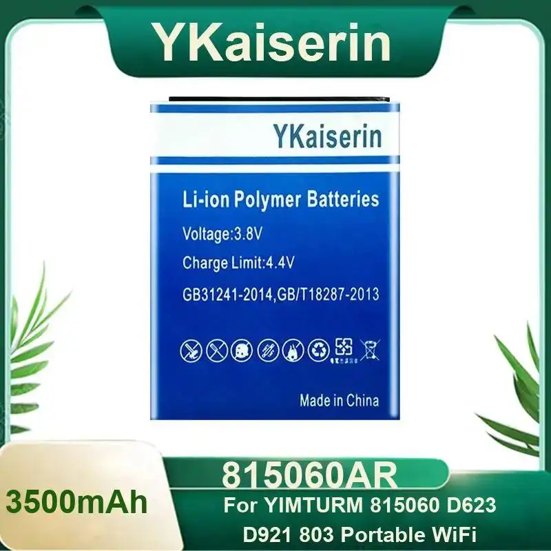 815060AR Portable Wifi Router Battery 3500Mah Hardwearing For Yimturm 815060 D623 D921 803