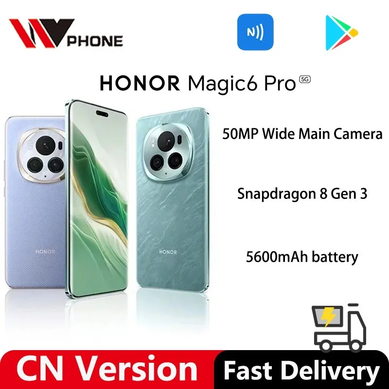 HONOR Magic6 Pro CN Dual Card 50MP Super Dynamic Falcon Came MagicOS 8.0 5600mAh battery capacity 5000nits HDR Brightness