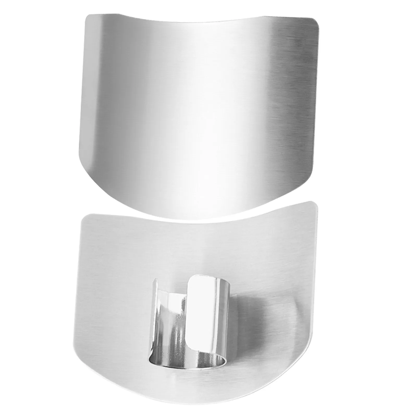 2Pcs Kitchen Finger Guards Stainless Steel Finger Protective Sleeve Adjustable Cutting Safety Guard Hand Protector Cooking