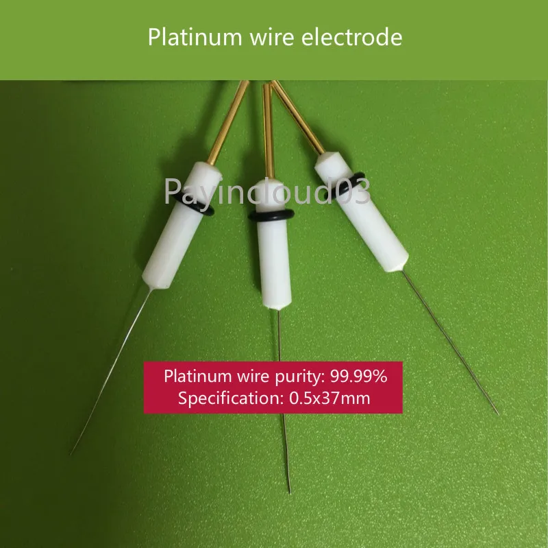 

Platinum wire electrode, electrochemical contrast electrode, auxiliary electrode. Specification: 0.5x37 mm, 1.0x37 mm.