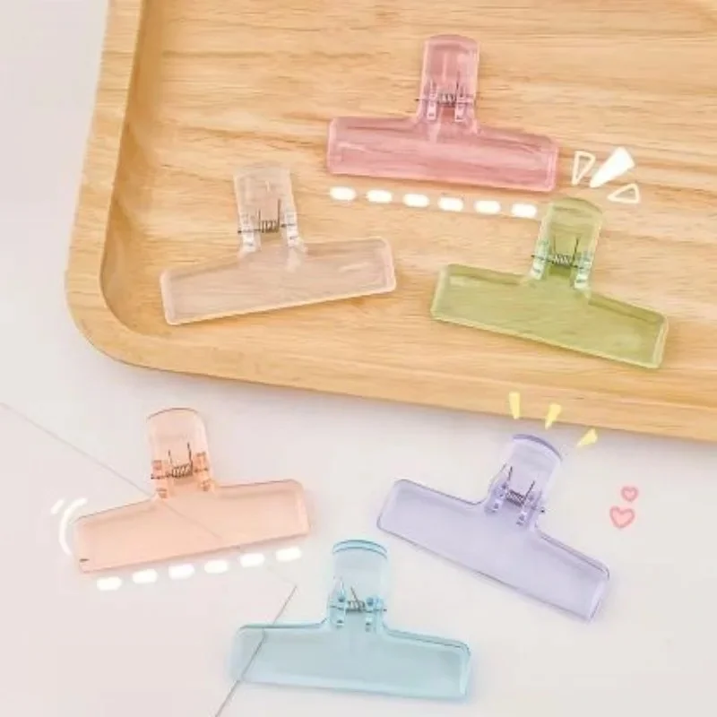 1 Stück Kreativer Transparenter Jelly-Clip Aufbewahrungszubehör Schreibwaren Schul- und Bürobedarf Aufbewahrungsclip
