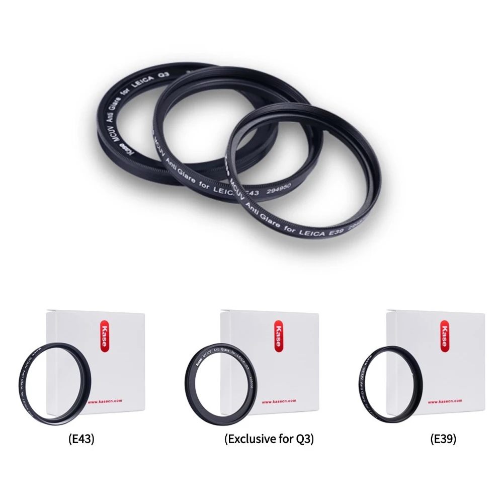 

Kase UV Filter for Leica E43 Q3 E39 Camera High Definition Transparency Low Reflection No Flare or Ghosting