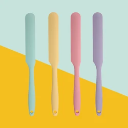 Small all-in-one Macarone Silicone Long Spatula Food Grade Easy to Clean Cream Long Spatula Household Baking Tool