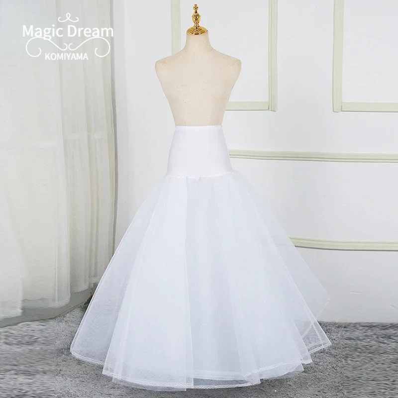 A-line Skirt A Steel Ring Two Layers of Yarn Waist Lace Design Ball Gown Underskirt Wedding Dress Petticoat and Ground Petticoat