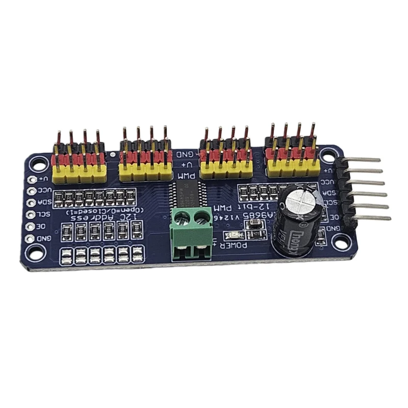 رائجة البيع 16 قناة PWM سيرفو محرك مجلس روبوت تحكم IIC واجهة نموذج مشغل PCA9685 ل