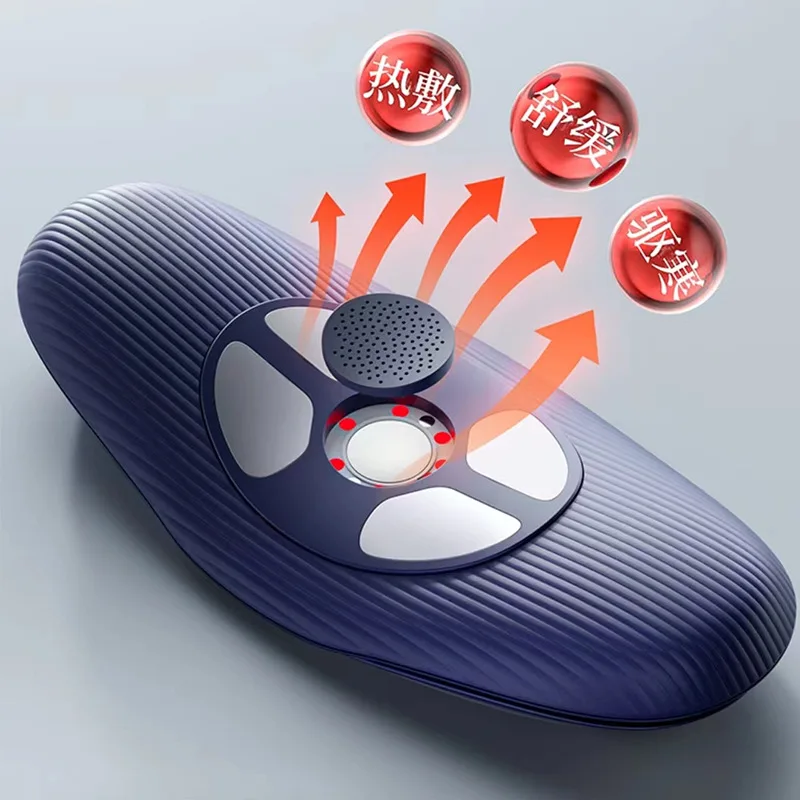 Lumbar massager Pulse hot compress high-frequency vibration soothing waist intelligent traction waist massager