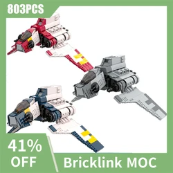 NEW 803PCS Famous star Movie Nu-class Attack Shuttle DIY creative ideas Children Toy Birthday Gift Fighter Model Blocks MOC-8019