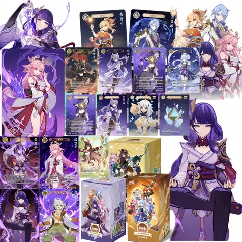 Official Licensed Genshin Impact Genius Invokation TCG Booster Box 2nd Edition SHININGSOUL Rare Collectible Card Gift for Fans