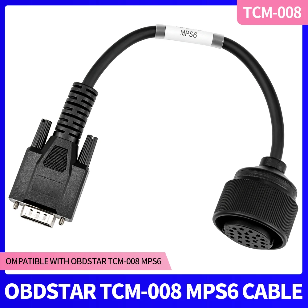 OBDSTAR TCM-008 MPS6 Transmission Adapter Cable Work for OBDSTAR DC706 X300 Classic G3 Gearbox TCM TCU Bench Read Write Cable