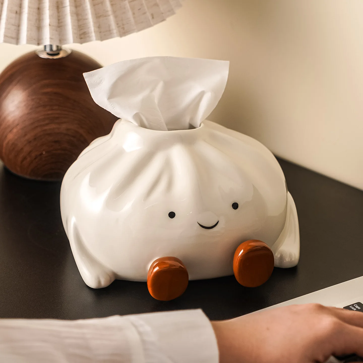 ins cream wind tissue box ornament light luxury high-end living room pumping carton household coffee table desktop decoration