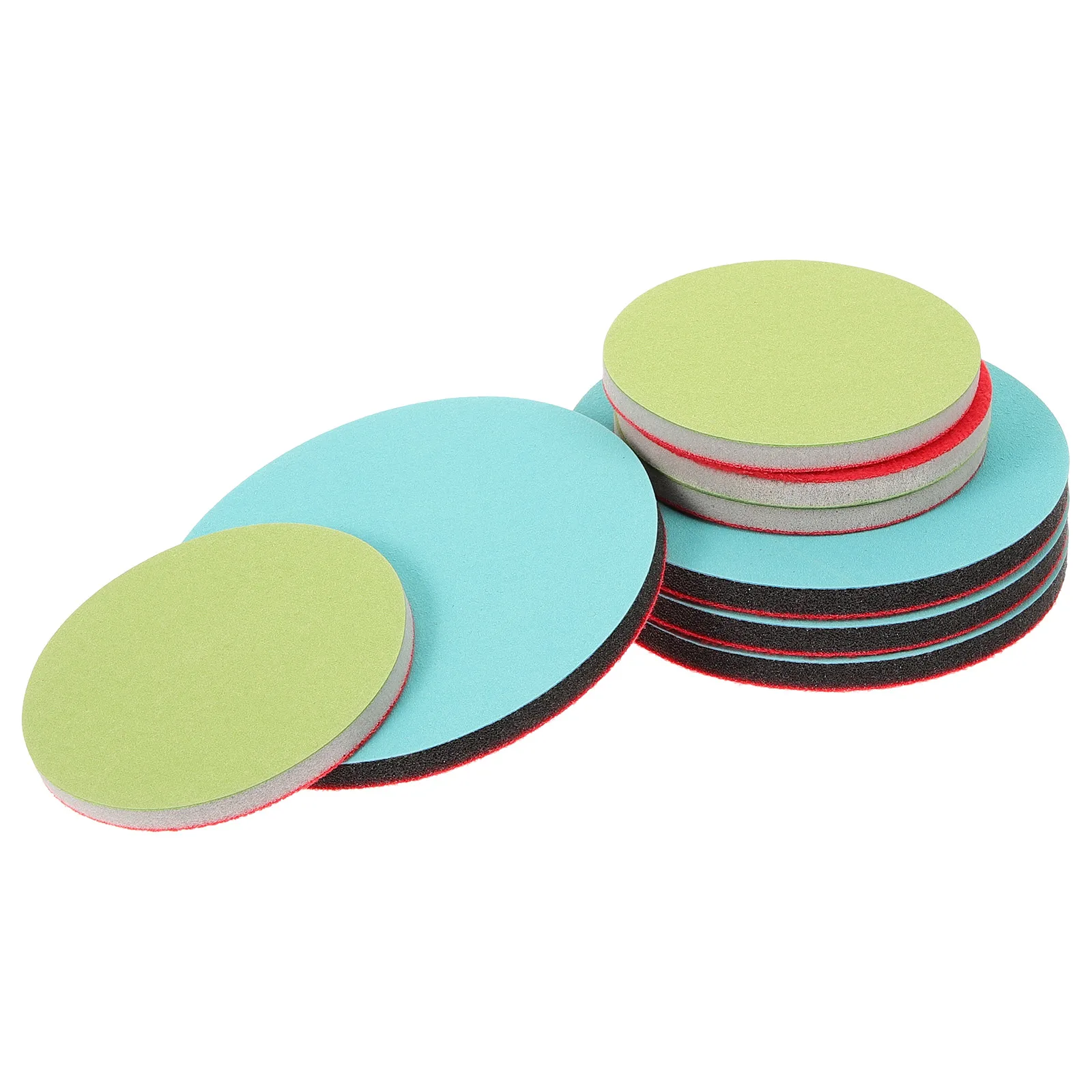 

8 Pcs 3 Inch Green 4 Inch Blue Sponge Abrasive Paper for Bowling Ball Cleaning Polishing S Pads Glass Practical Long Lasting