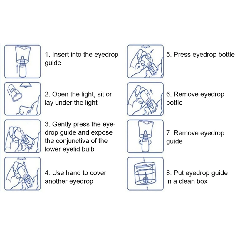 Eye Drop Guide, Eye Drop Applicator, For Auto Eye Dropper Helper Devices For Elderly Applicator Holder For Eye Drop 1 Pieces
