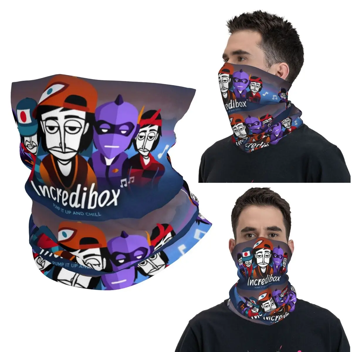 

Многофункциональный шарф-бандана Incredibox Music Video Game с принтом, маска-шарф для велоспорта и бега, для мужчин и женщин, для взрослых