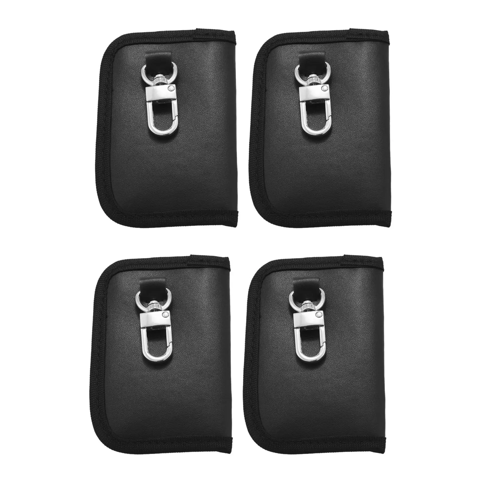 

Powerful Car Key Signal Blocker Pouch Case [ 4 PACK ] Mini Faraday Bag For Car Keys Keyless Entry Fob Guard Signal Blocking