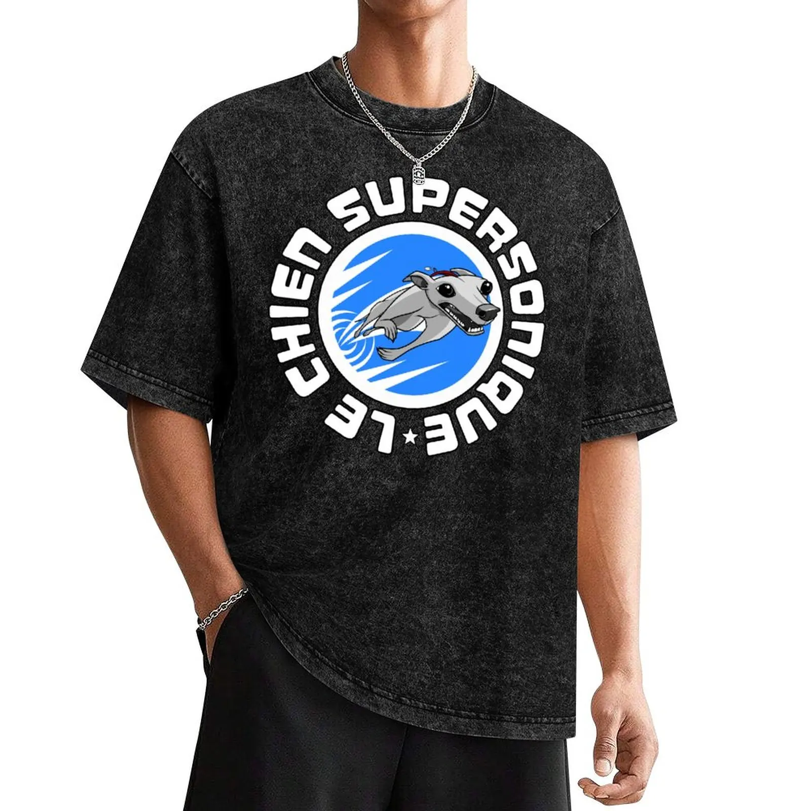 Camiseta Le Chien Supersonique, camisetas gráficas de baloncesto, camiseta para hombre, ropa de boutique de San Valentín, camisetas blancas para hombre