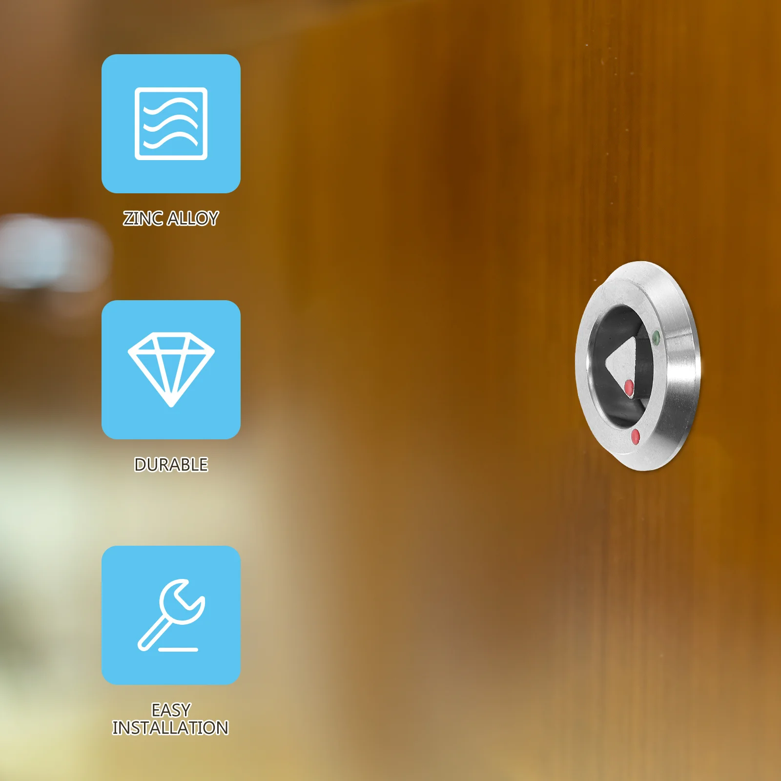 

Triangle Socket Cylinder Lock Zinc Alloy Stainless Steel Corrosion Resistant Drawer Lock for Cabinet File Cabinet Toolbox