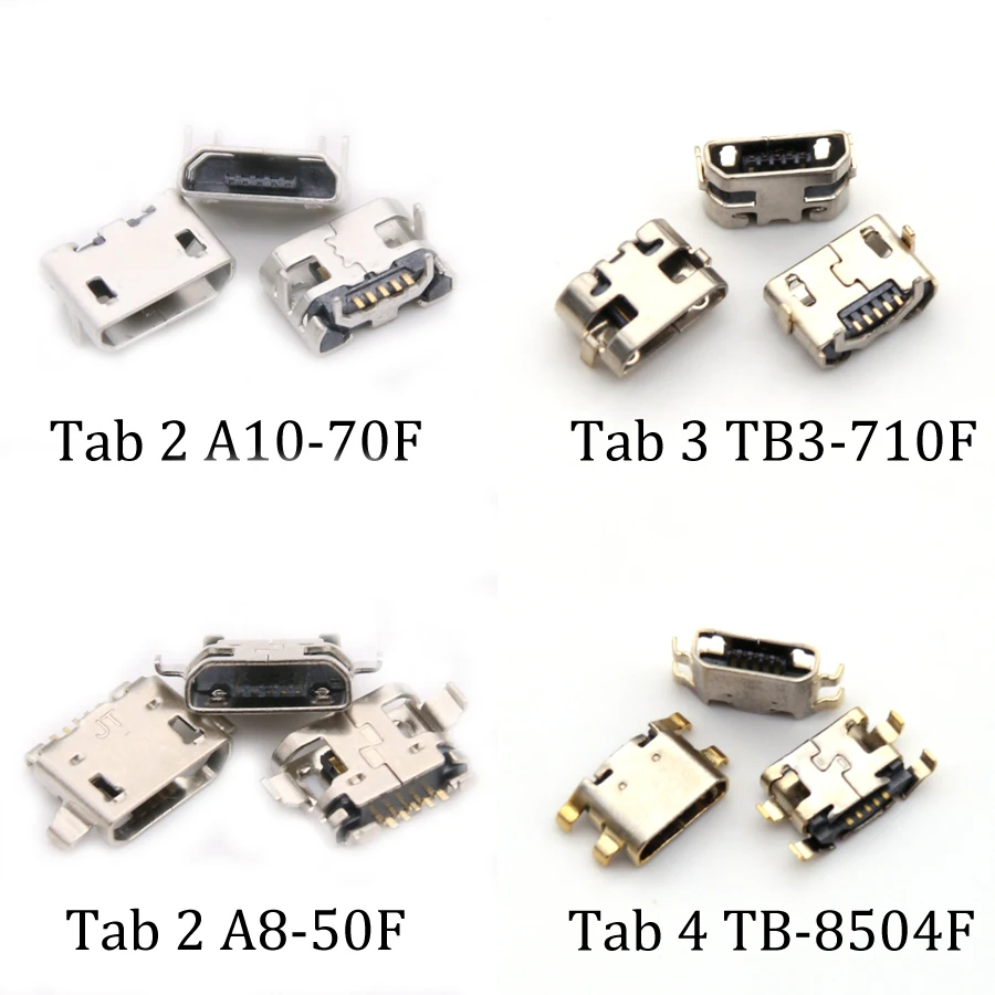 10pcs Mini Micro USB Charging Socket Port Connector Jack For Lenovo Tab 2 A10-70F ZA00 / TAB 4 8