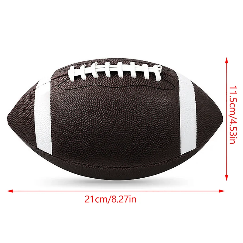 8.5inch Preschool Student Team Game Ball Children's Football Sports Ball American Football Youth Inflatable Leather Ball Toy