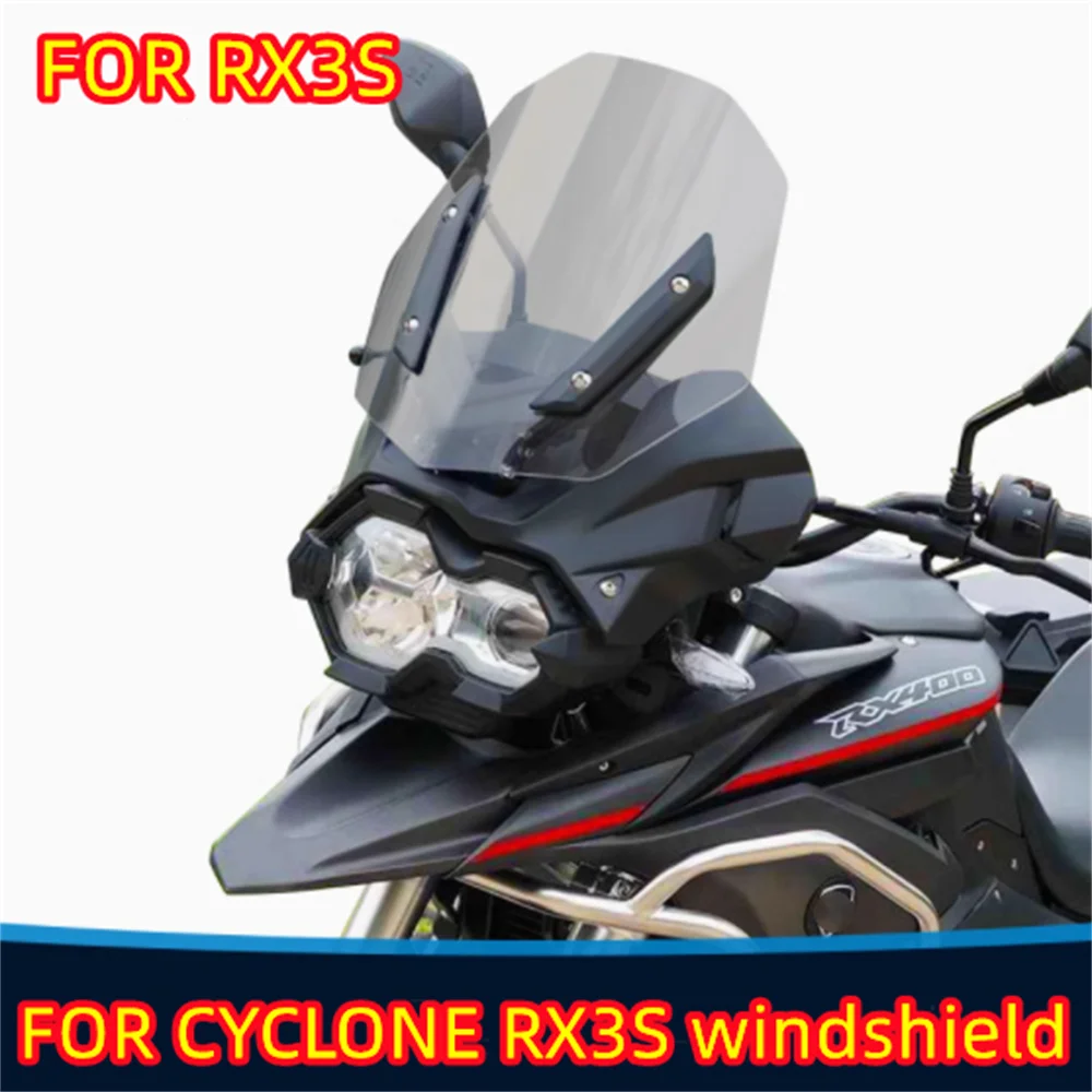 

For CYCLONE RX3S front windshield RX4 modified with high transparent chest protection windshield accessories