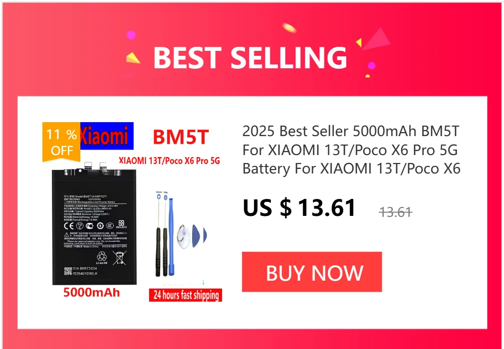 2026, 5000-mAh-Batterie BN59 für Xiaomi Redmi Note 10 4G / NOTE 10S / POCO M5S, Handy-Akkus + Werkzeug – Detail 1